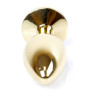 Анальная пробка Boss Series - Jewellery Gold PLUG Dark Blue S, BS6400023