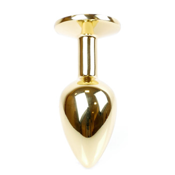Анальная пробка Boss Series - Jewellery Gold PLUG Dark Blue S, BS6400023