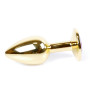 Анальная пробка Boss Series - Jewellery Gold PLUG Green S, BS6400024