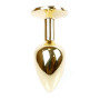 Анальная пробка Boss Series - Jewellery Gold PLUG Green S, BS6400024