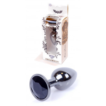 Анальная пробка Boss Series - Jewellery Dark Silver PLUG Black S, BS6400029