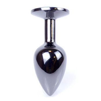 Анальная пробка Boss Series - Jewellery Dark Silver PLUG Black S, BS6400029