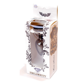 Анальная пробка Boss Series - Jewellery Dark Silver PLUG Black S, BS6400029