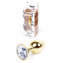 Анальная пробка Boss Series - Jewellery Gold PLUG Clear S, BS6400021