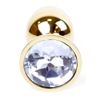 Анальная пробка Boss Series - Jewellery Gold PLUG Clear S, BS6400021