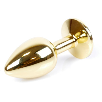 Анальная пробка Boss Series - Jewellery Gold PLUG Clear S, BS6400021