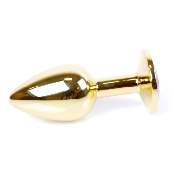 Анальная пробка Boss Series - Jewellery Gold PLUG Clear S, BS6400021