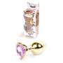 Анальная пробка Boss Series - Jewellery Gold Heart PLUG Rose S, BS6400036