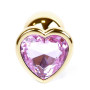 Анальная пробка Boss Series - Jewellery Gold Heart PLUG Rose S, BS6400036