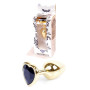 Анальная пробка Boss Series - Jewellery Gold Heart PLUG Black S, BS6400038