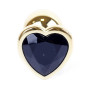 Анальная пробка Boss Series - Jewellery Gold Heart PLUG Black S, BS6400038