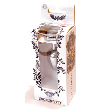 Анальная пробка Boss Series - Jewellery Silver Heart PLUG Clear S, BS6400048
