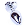 Анальная пробка Boss Series - Jewellery Silver Heart PLUG Light Bluer S, BS6400049