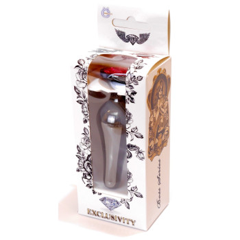 Анальная пробка Boss Series - Jewellery Dark Silver BUTT PLUG Pink, BS6400053
