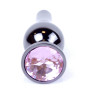 Анальная пробка Boss Series - Jewellery Dark Silver BUTT PLUG Rose, BS6400054