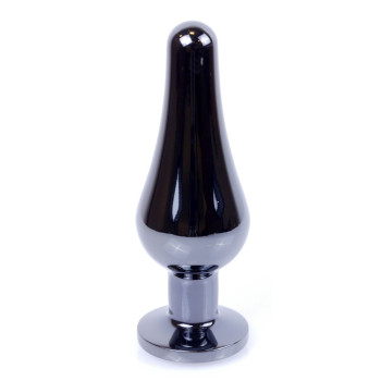Анальная пробка Boss Series - Jewellery Dark Silver BUTT PLUG Rose, BS6400054