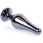 Анальний затор Boss Series - Jewellery Dark Silver BUTT PLUG Red, BS6400055