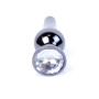 Анальная пробка Boss Series - Jewellery Dark Silver BUTT PLUG Clear, BS6400057