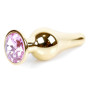 Анальная пробка Boss Series - Jewellery Gold BUTT PLUG Rose, BS6400063
