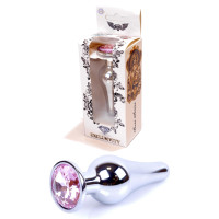 Анальная пробка Boss Series - Jewellery Silver BUTT PLUG Rose, BS6400072