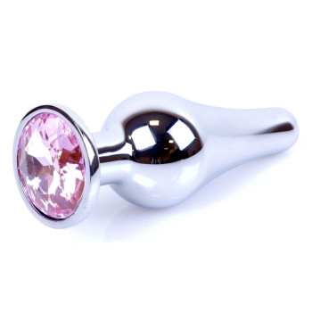 Анальная пробка Boss Series - Jewellery Silver BUTT PLUG Rose, BS6400072