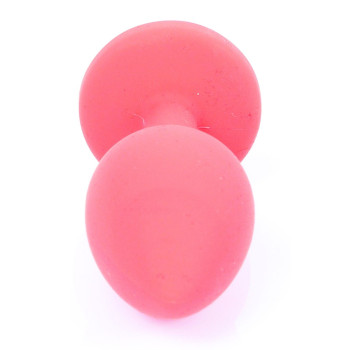 Силиконовая анальная пробка Boss Series - Jewellery Red Silicon PLUG Small Blue S, BS6400080