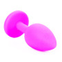 Силиконовая анальная пробка Boss Series - Jewellery Pink Silicon PLUG Medium Light Blue M, BS6400085