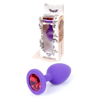 Силіконовий анальний затор Boss Series - Jewellery Purple Silicon PLUG Small Red S, BS6400082