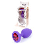 Силиконовая анальная пробка Boss Series - Jewellery Purple Silicon PLUG Small Red S, BS6400082
