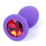 Силиконовая анальная пробка Boss Series - Jewellery Purple Silicon PLUG Small Red S, BS6400082