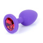 Силиконовая анальная пробка Boss Series - Jewellery Purple Silicon PLUG Small Red S, BS6400082