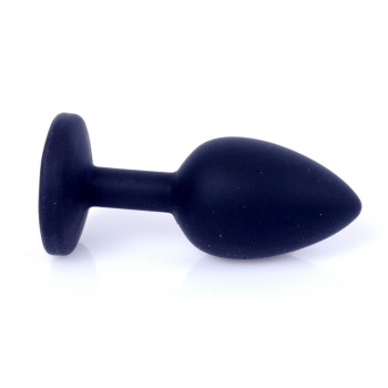 Силіконовий анальний затор Boss Series - Jewellery Black Silicon PLUG Small Pink S, BS6400083
