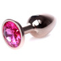 Анальний затор Boss Series - Jewellery Red Gold PLUG Pink S, BS6400107