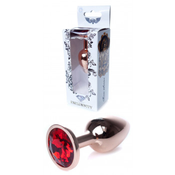 Анальний затор Boss Series - Jewellery Red Gold PLUG Red S, BS6400109