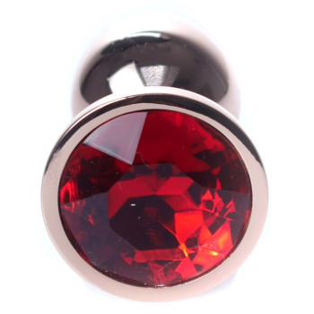 Анальний затор Boss Series - Jewellery Red Gold PLUG Red S, BS6400109
