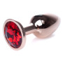 Анальний затор Boss Series - Jewellery Red Gold PLUG Red S, BS6400109
