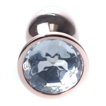 Анальная пробка Boss Series - Jewellery Red Gold PLUG Clear S, BS6400112