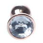 Анальная пробка Boss Series - Jewellery Red Gold PLUG Clear S, BS6400112