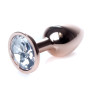 Анальная пробка Boss Series - Jewellery Red Gold PLUG Clear S, BS6400112