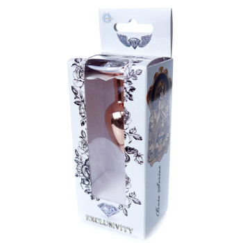 Анальная пробка Boss Series - Jewellery Red Gold PLUG Clear S, BS6400112