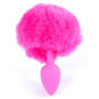 Анальна пробка (розмір S) з хвостом Boss Series - Silicon PLUG Bunny Tail Pink, BS6400099