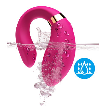 Вібромасажер для пар Boss Series з пультом ДК - Couple Vibrator Pink USB 9 Function, BS5200030