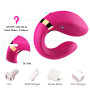 Вібромасажер для пар Boss Series з пультом ДК - Couple Vibrator Pink USB 9 Function, BS5200030