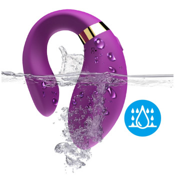 Вібромасажер для пар Boss Series з пультом ДК - Couple Vibrator Purple USB 9 Function, BS5200030-1
