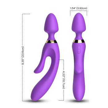 Вібромасажер Boss Series - Magic Wand USB Purple 9 Function, BS5200027-1