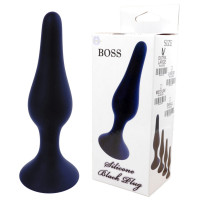 Анальный плаг Silicone Plug Black - Medium, BS6400092
