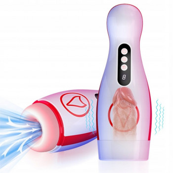 Автоматичний інтерактивний мастурбатор FOX - Vibrating Masturbation Cup , 7 Suction Power, 7 Vibration Setting, BS6300069