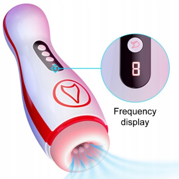 Автоматичний інтерактивний мастурбатор FOX - Vibrating Masturbation Cup , 7 Suction Power, 7 Vibration Setting, BS6300069