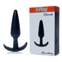 Анальный плаг Boss Series - T Plug Smooth Black, BS6700065