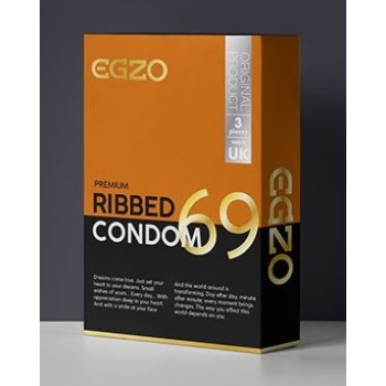 Ребристі презервативи EGZO" Ribbed " № 3